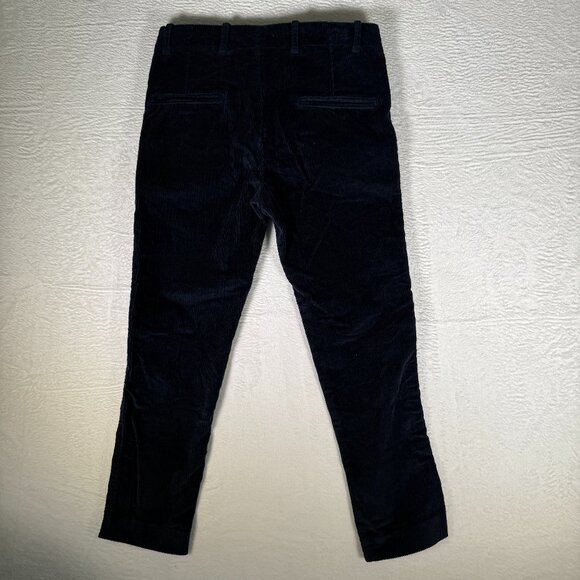 Zara Man Mens Blue/Navy Corduroy Pants Tapered Straight Leg Size 29 - Picture 3 of 7